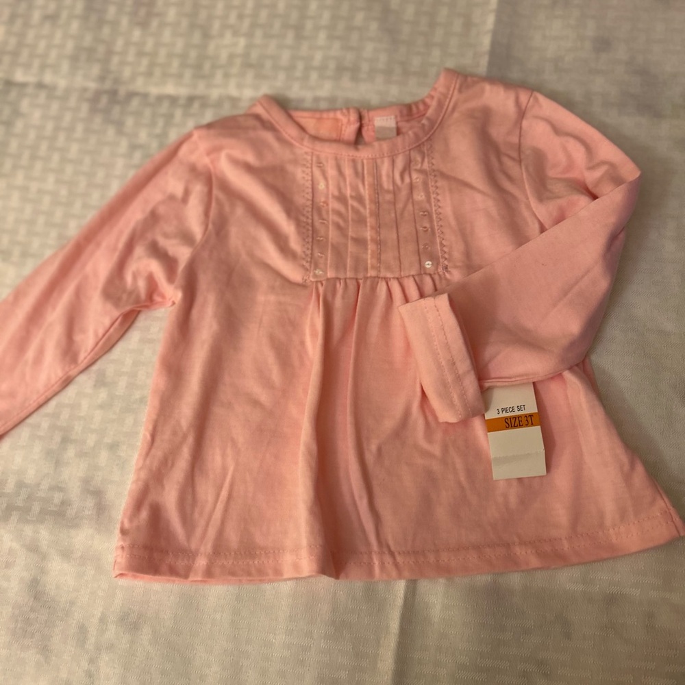 Pink Long Sleeve Kids Shirt